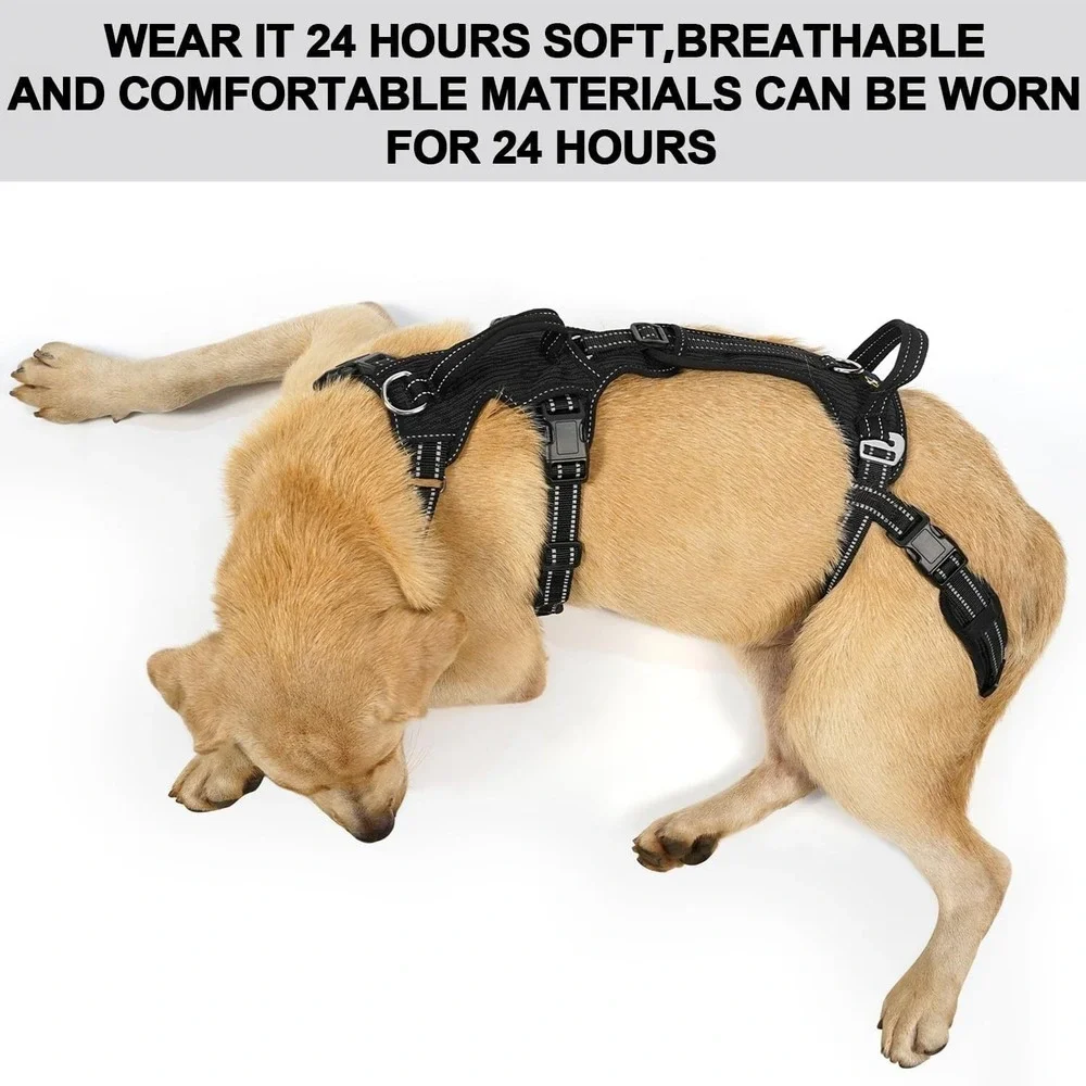 COODEO Small Dog Lift Harness‎ Polyester Rear Leg Support Rehab Sling Black